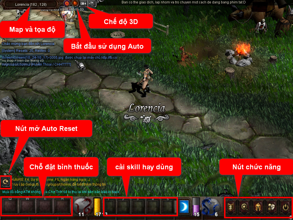 Chức năng chính của Game MU Quốc Dân